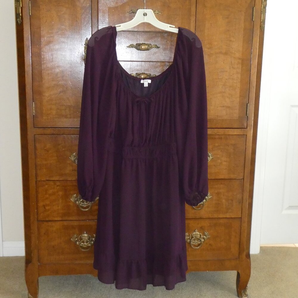 A.U.W. Women’s Boho Plum Dress Size 3X